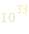 10^33