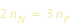 2*n_N = 3*n_P