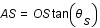 AS=OS*tan(theta_S)