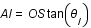 AI=OS*tan(theta_I)