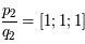 \frac{p_2}{q_2}=[1;1;1]