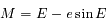 M=E-e\sin E