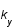 k_y