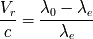Vr-- c0-----ce-- = c ce