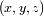 (x,y,z)