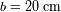 b=20 cm