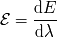 dE--- E = dc