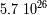 26 5.7 10