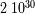 30 2 10
