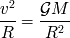 v2 GM --- = ------ R R2