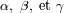 a,b,et g