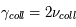 \gamma_{coll}=2\nu_{coll}