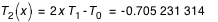 (T_2)(x)=2*x*T_1-T_0=-0.705 231 314