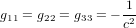 g_{11}=g_{22}=g_{33}=-{1\over c^2}