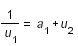 1/u_1=a_1 +u_2