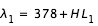 lambda_1=378+H*L_1